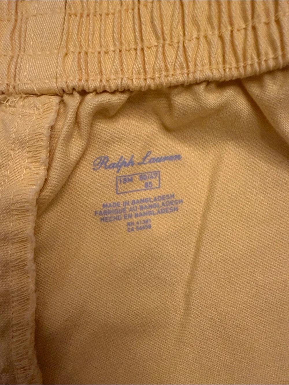 Ralph Lauren Yellow Kids Chino Pants
